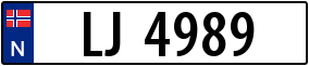 Trailer License Plate